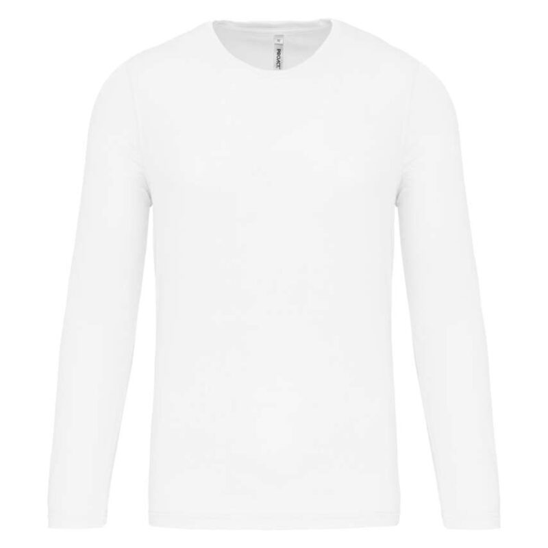 pa443-white-a2 Proact Ανδρικό Μακρυμάνικο Αθλητικό T-shirt - Λευκό