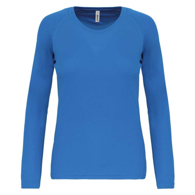 pa444-aqua_blue-a2 Proact LADIES' T-SHIRT SPORTS LONG-SLEEVED - Γαλάζιο