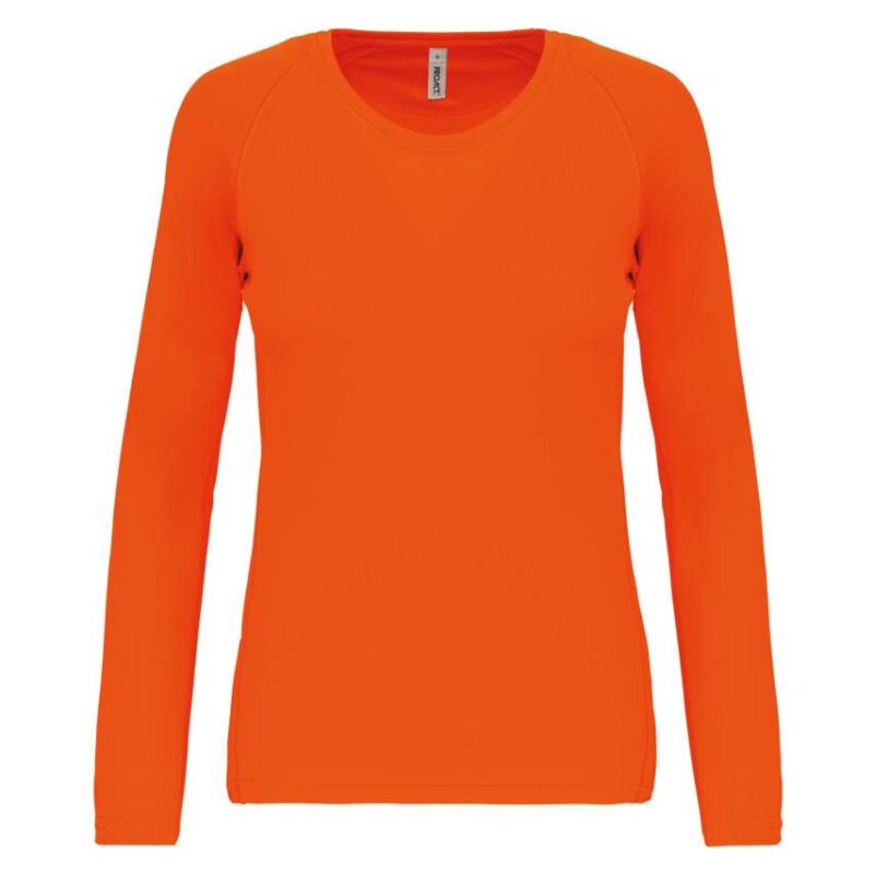 Proact LADIES' T-SHIRT SPORTS LONG-SLEEVED - Φωσφοριζέ Πορτοκαλί