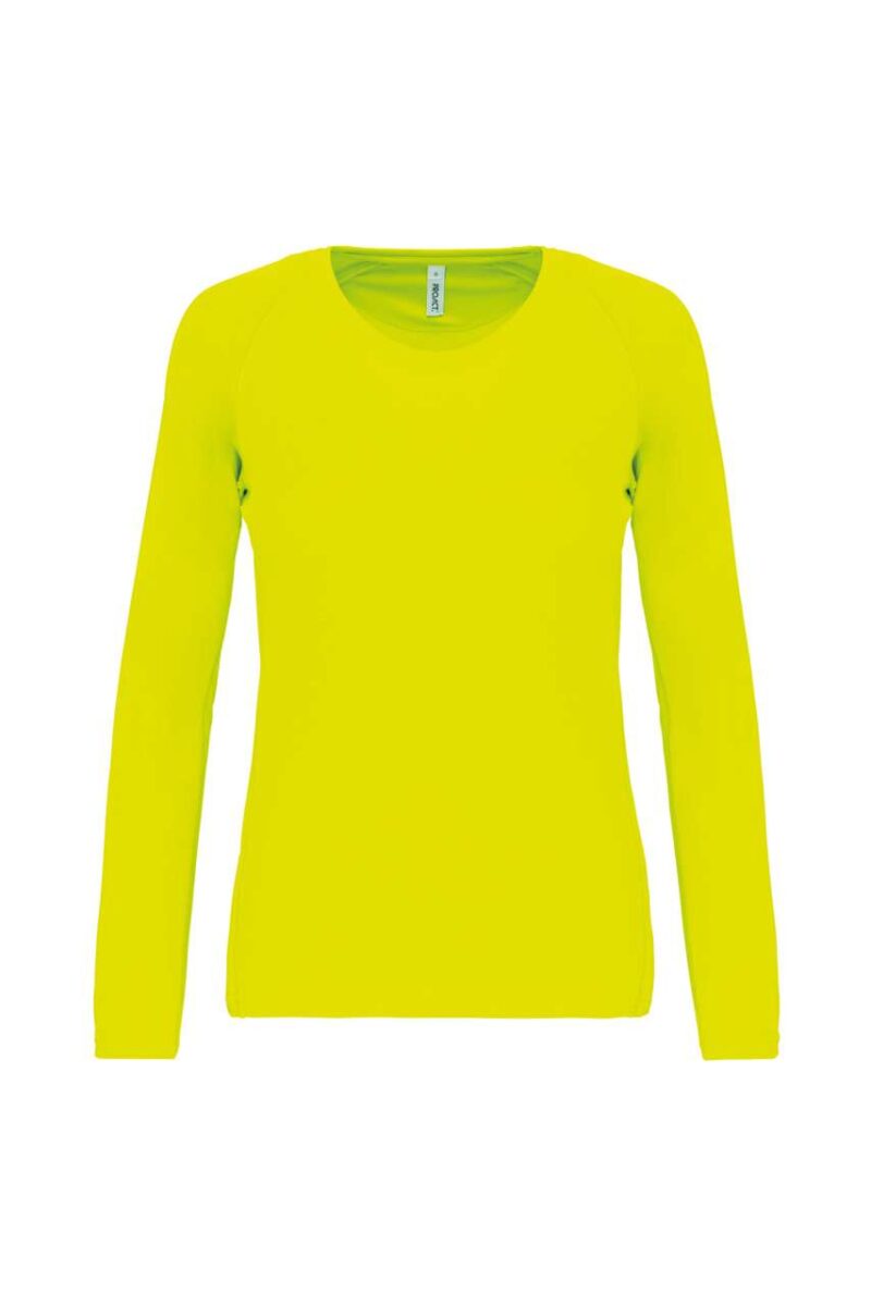 pa444-fluorescent_yellow-a2 Proact LADIES' T-SHIRT SPORTS LONG-SLEEVED - Φωσφοριζέ Κίτρινο
