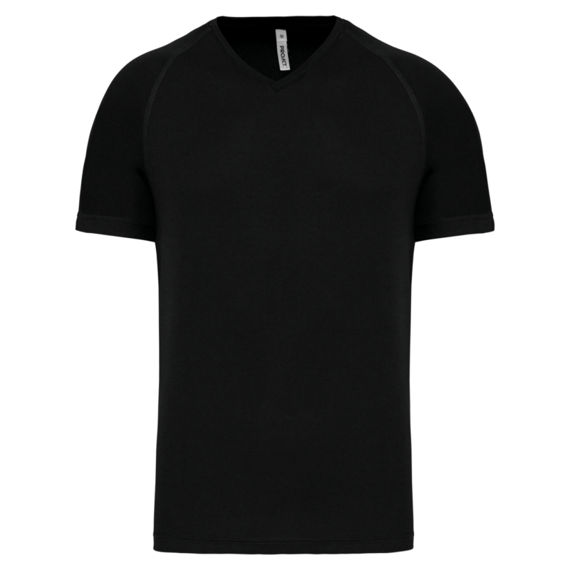 Proact SHORT-SLEEVED’S V-NECK T-SHIRT SPORTS MEN - Μαύρο