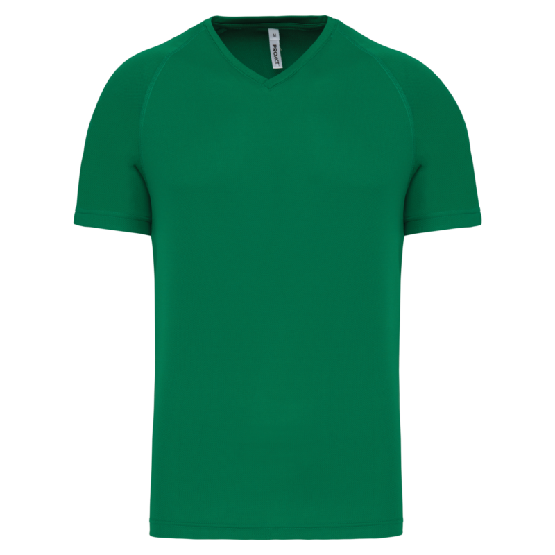 pa476-kelly_green-a1 Proact SHORT-SLEEVED’S V-NECK T-SHIRT SPORTS MEN - πράσινο του Κέλι