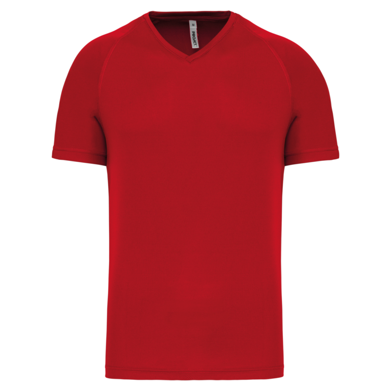 Proact SHORT-SLEEVED’S V-NECK T-SHIRT SPORTS MEN - Κόκκινο