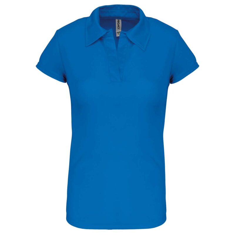 pa483-aqua_blue-a2 Proact LADIES' SHORT-SLEEVED POLO SHIRT - Γαλάζιο