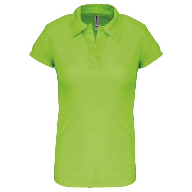 pa483-lime-a2 Proact LADIES' SHORT-SLEEVED POLO SHIRT - Λαχανί