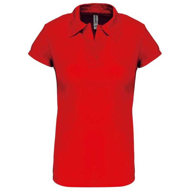 pa483-red-a2 Proact LADIES' SHORT-SLEEVED POLO SHIRT - Κόκκινο