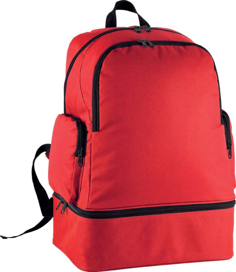 pa517-red-a1 Proact TEAM SPORTS BACKPACK WITH RIGID BOTTOM - Κόκκινο