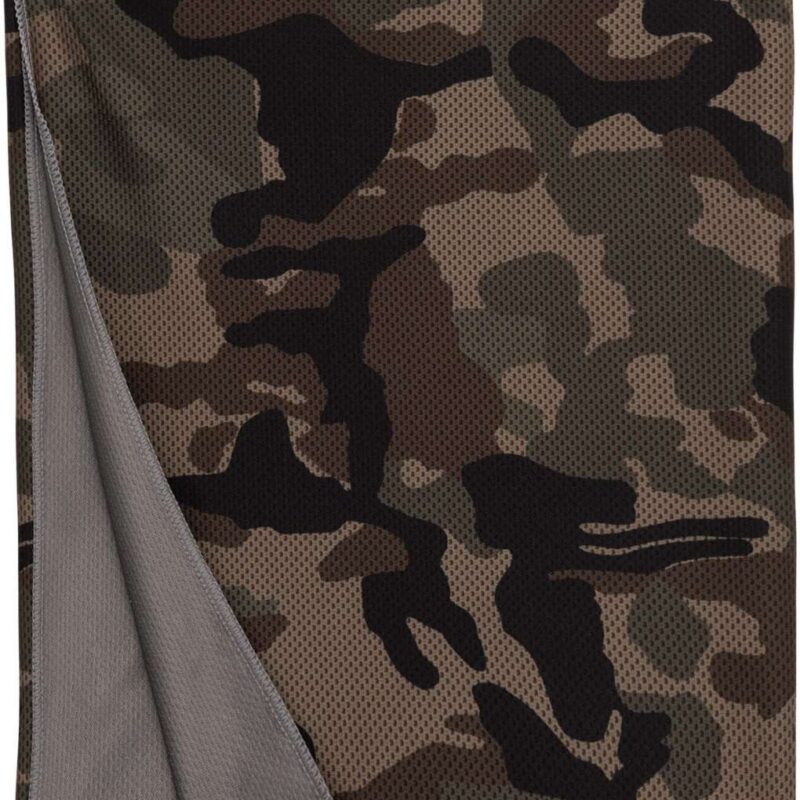 pa578-olive_camouflage-a1 Proact REFRESHING SPORTS TOWEL - Olive Camouflage