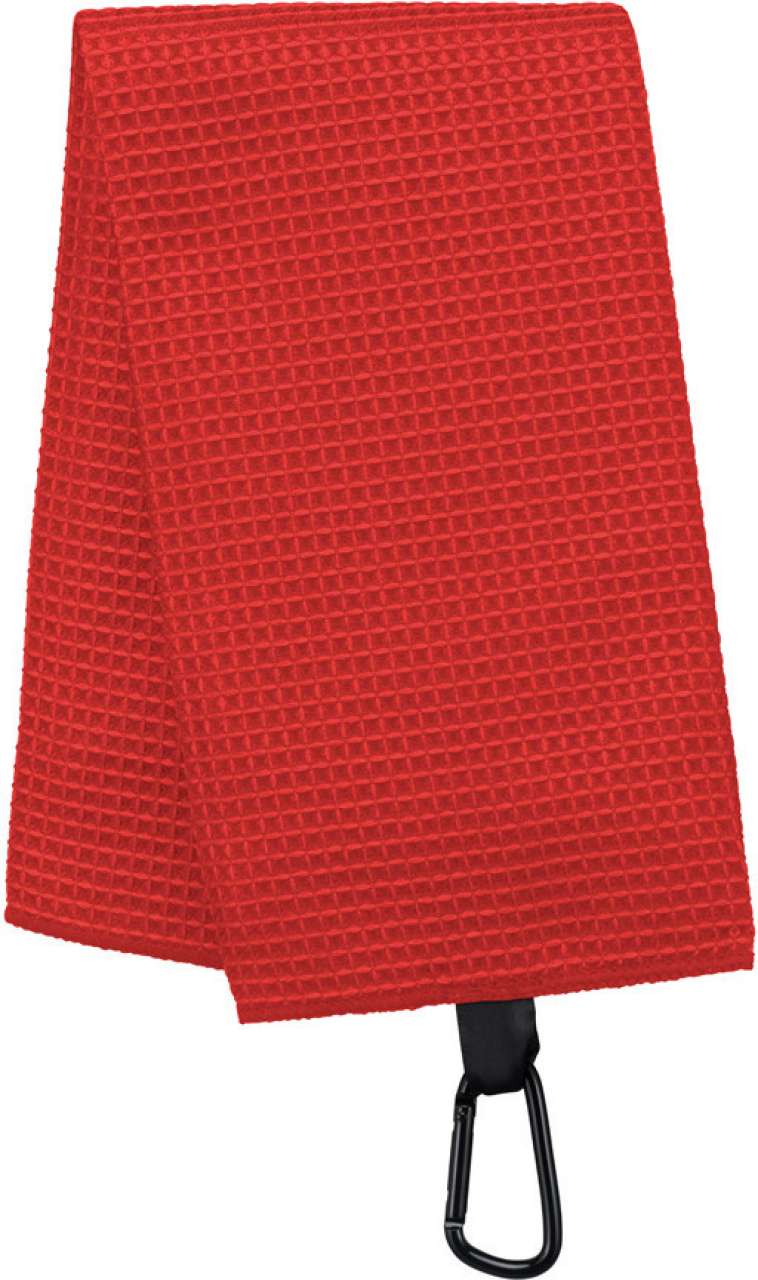 pa579-red-a1 Proact WAFFLE GOLF TOWEL - Κόκκινο