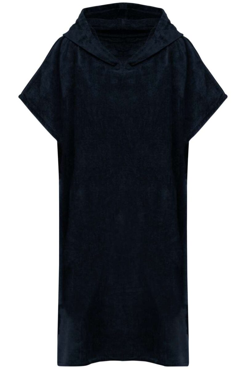 pa581-navy-a1 Proact UNISEX HOODED TOWELLING PONCHO - Μπλε μαρίν
