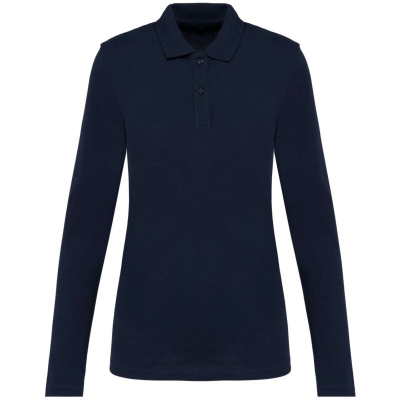 Kariban Premium LADIES' LONG-SLEEVED SUPIMA® POLO SHIRT - Deep Navy