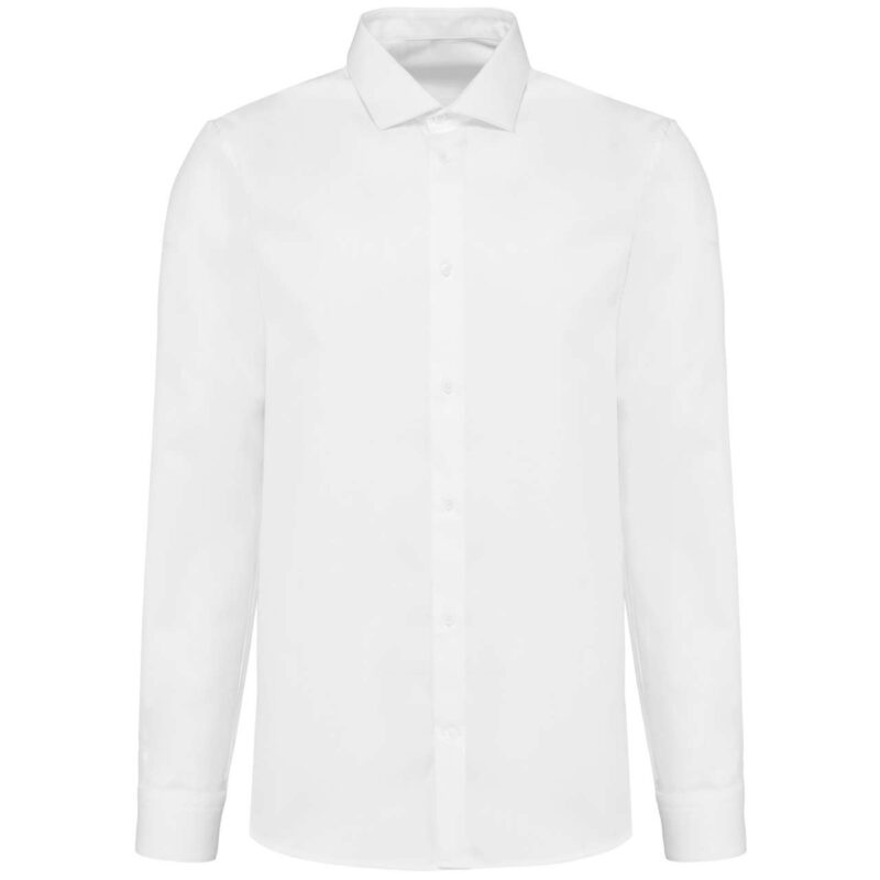 Kariban Premium SHIRT LONG-SLEEVED PINPOINT OXFORD για MEN - Λευκό