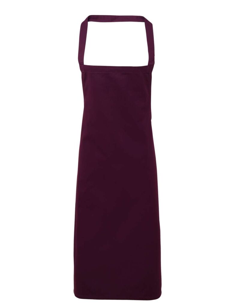 pr102-aubergine-a2 Premier 100% ORGANIC COTTON BIB APRON - Μελιτζανί