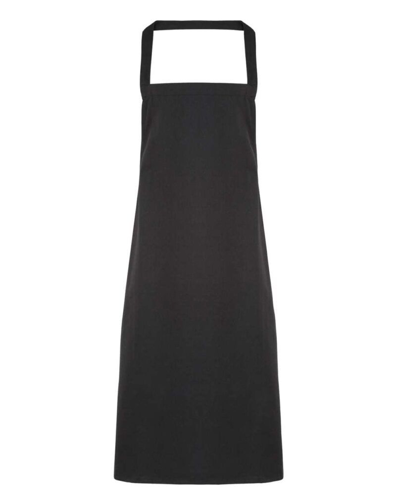 pr102-black-a2 Premier 100% ORGANIC COTTON BIB APRON - Μαύρο