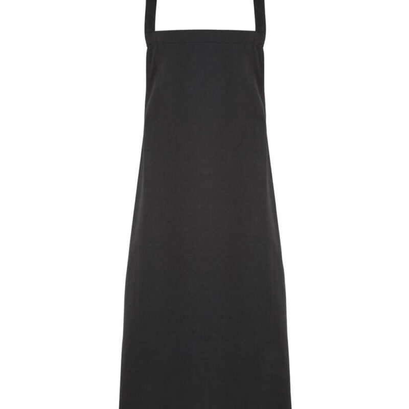 pr102-black-a2 Premier 100% ORGANIC COTTON BIB APRON - Μαύρο