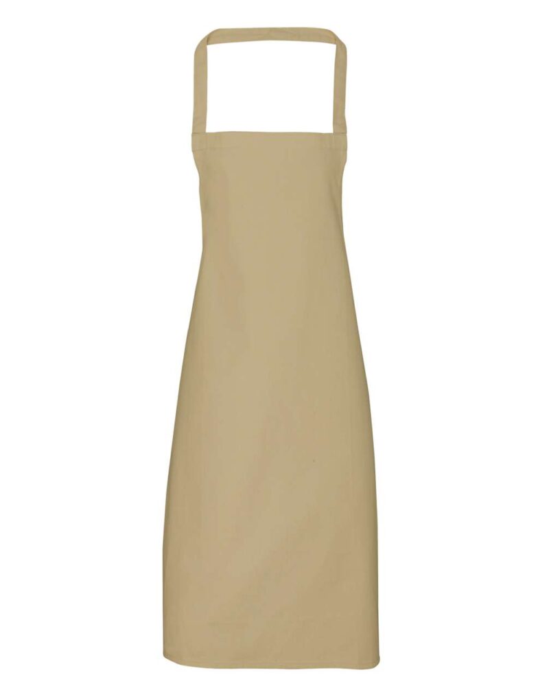 pr102-khaki-a2 Premier 100% ORGANIC COTTON BIB APRON - Χακί