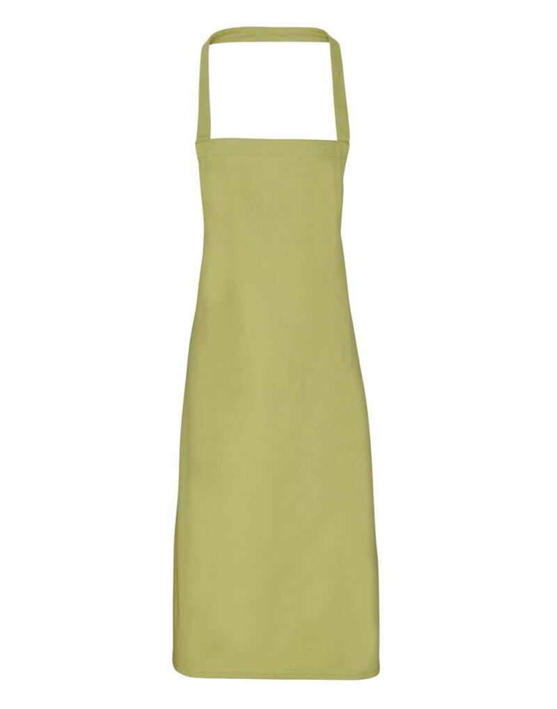 pr102-lime-a2 Premier 100% ORGANIC COTTON BIB APRON - Λαχανί