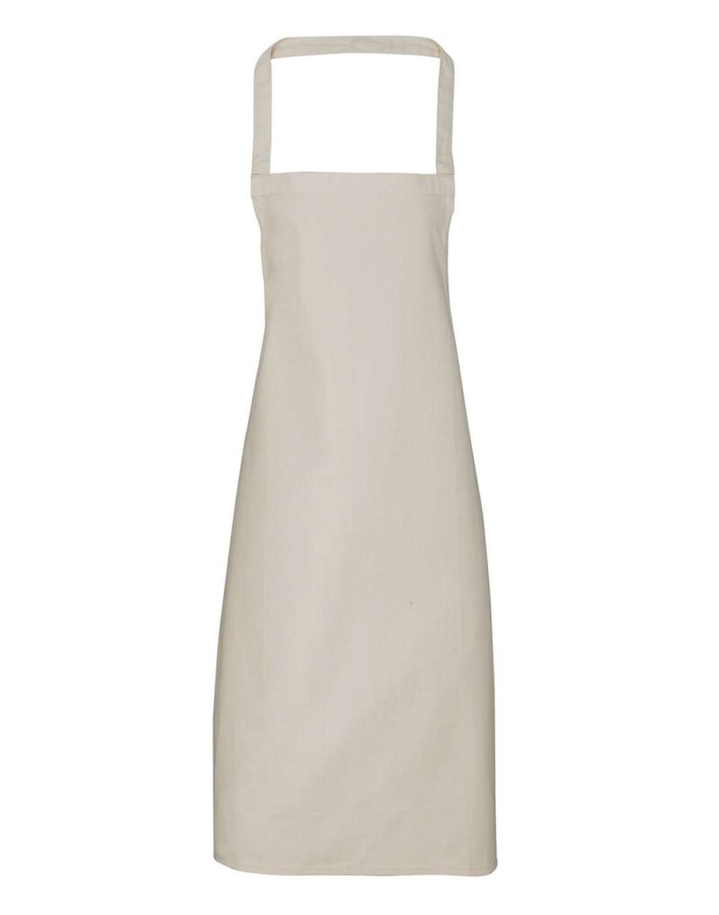 pr102-natural-a2 Premier 100% ORGANIC COTTON BIB APRON - Φυσικό