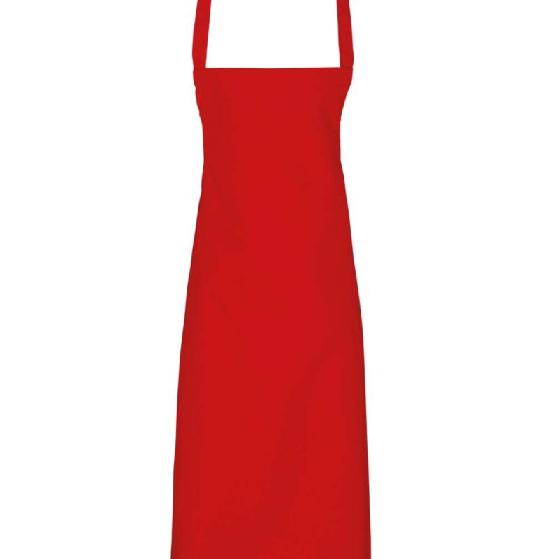 pr102-red-a2 Premier 100% ORGANIC COTTON BIB APRON - Κόκκινο
