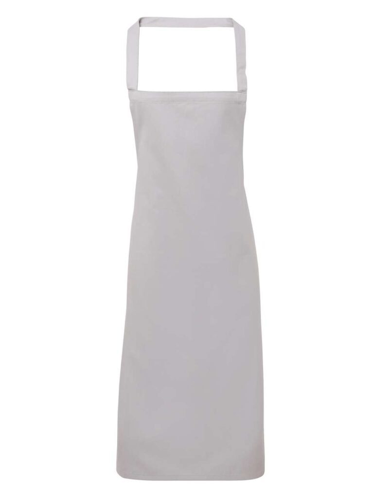 Premier 100% ORGANIC COTTON BIB APRON - ασημί