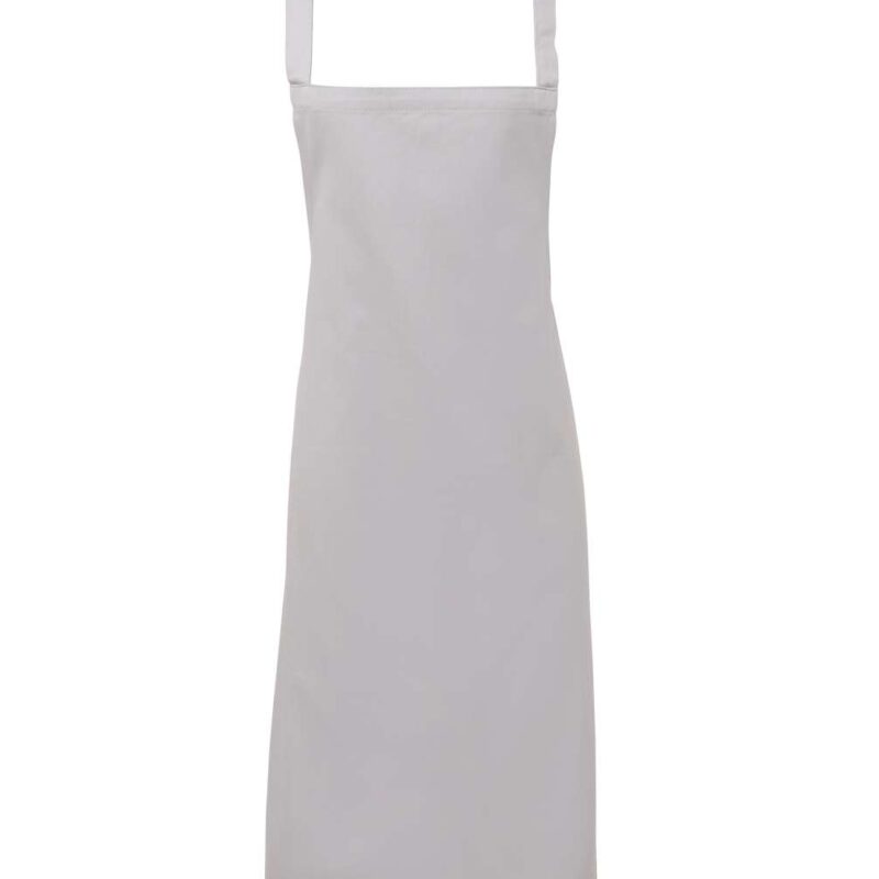 Premier 100% ORGANIC COTTON BIB APRON - ασημί