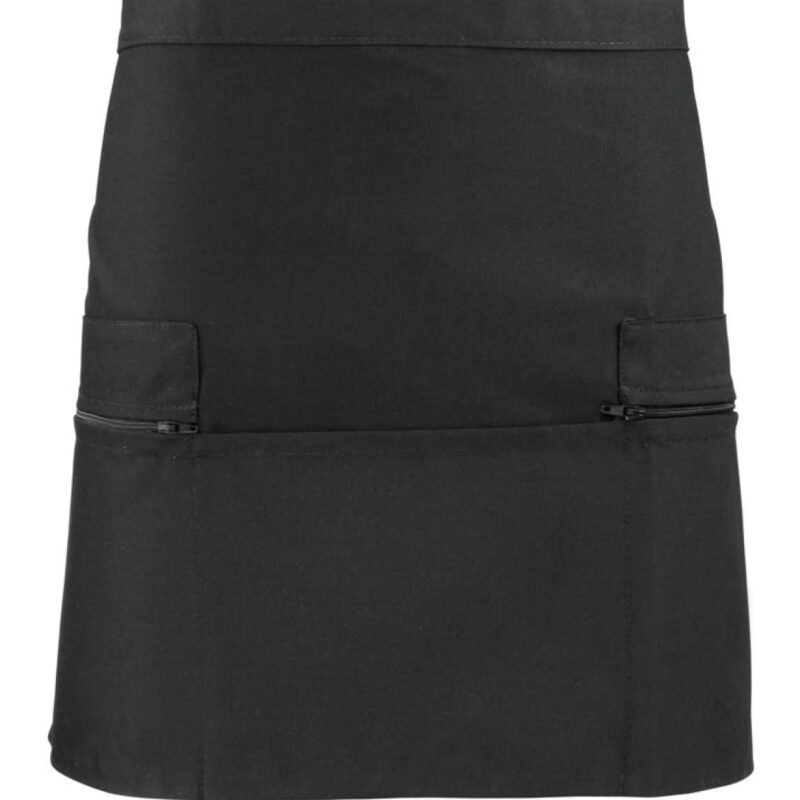 pr105-black-a1 Premier POCKET WAIST APRON ZIP - Μαύρο