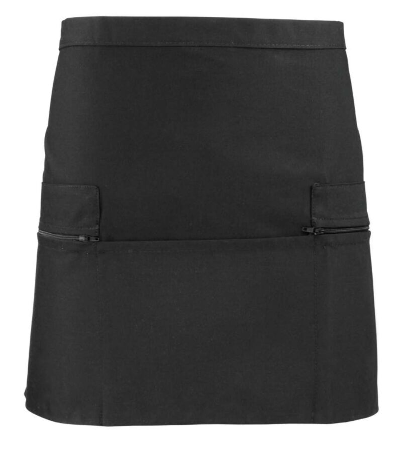 pr105-black-a1 Premier POCKET WAIST APRON ZIP - Μαύρο