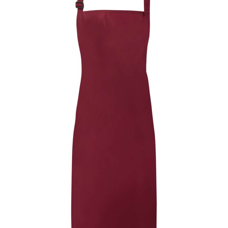 pr115-burgundy-a2 Premier WATERPROOF BIB APRON - μπορντό