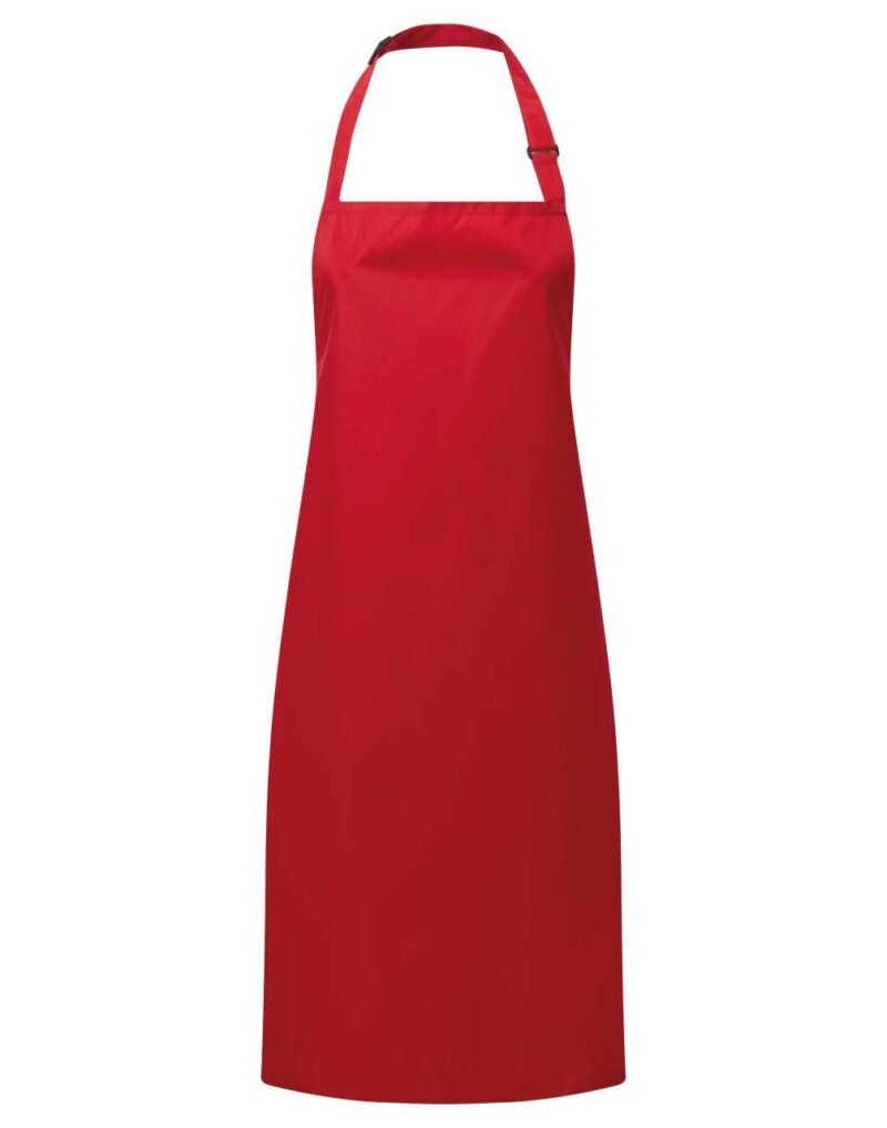 pr115-red-a2 Premier WATERPROOF BIB APRON - Κόκκινο