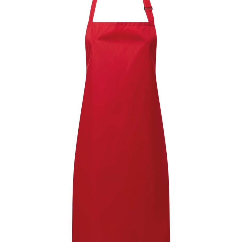 pr115-red-a2 Premier WATERPROOF BIB APRON - Κόκκινο