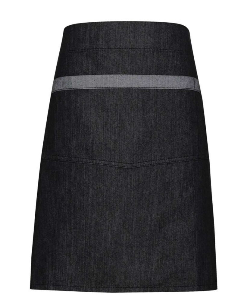 Premier 'DOMAIN' CONTRAST DENIM WAIST APRON - Μαύρο Τζιν