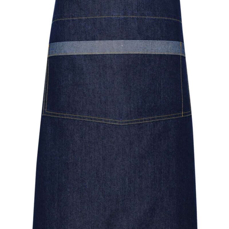 pr128-indigo_denim-a1 Premier 'DOMAIN' CONTRAST DENIM WAIST APRON - ίντιγκο τζιν