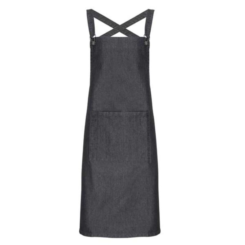 Premier BARISTA CROSS BACK BIB APRON - 70% Cotton/30% Polyester