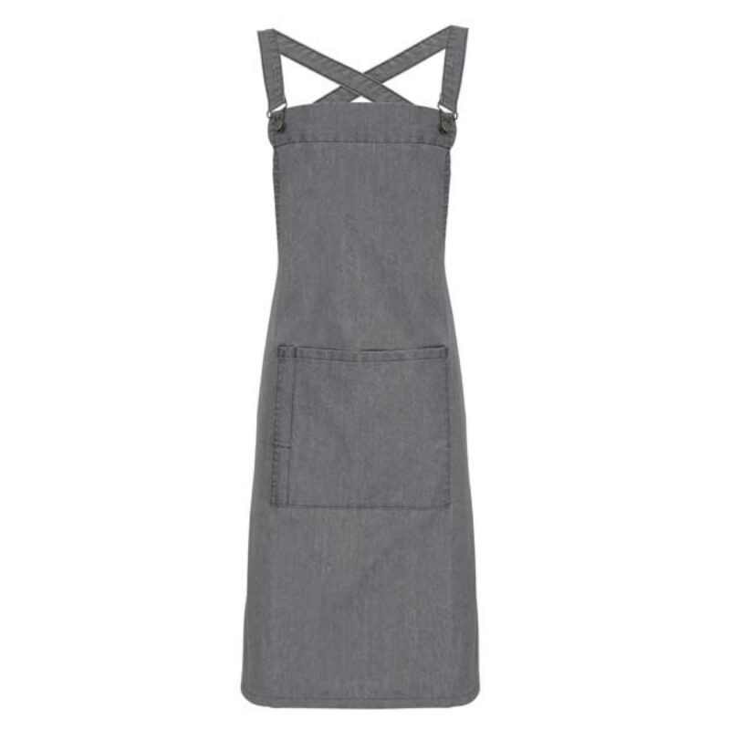 Premier BARISTA CROSS BACK BIB APRON - 70% Cotton/30% Polyester