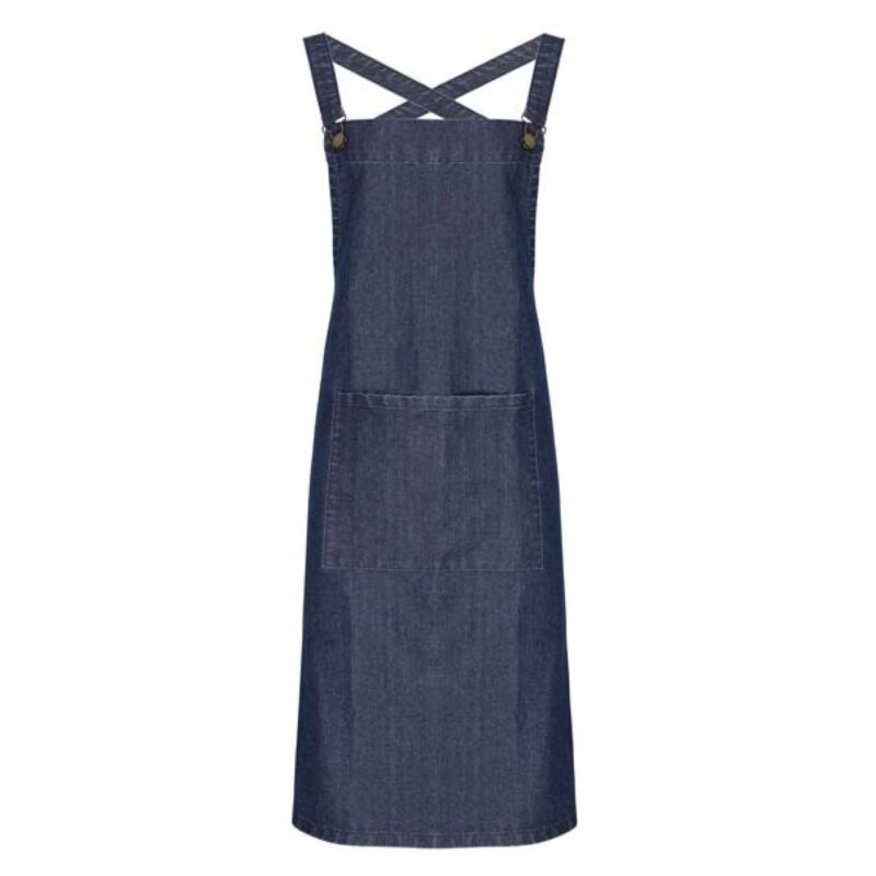 Premier BARISTA CROSS BACK BIB APRON - 70% Cotton/30% Polyester