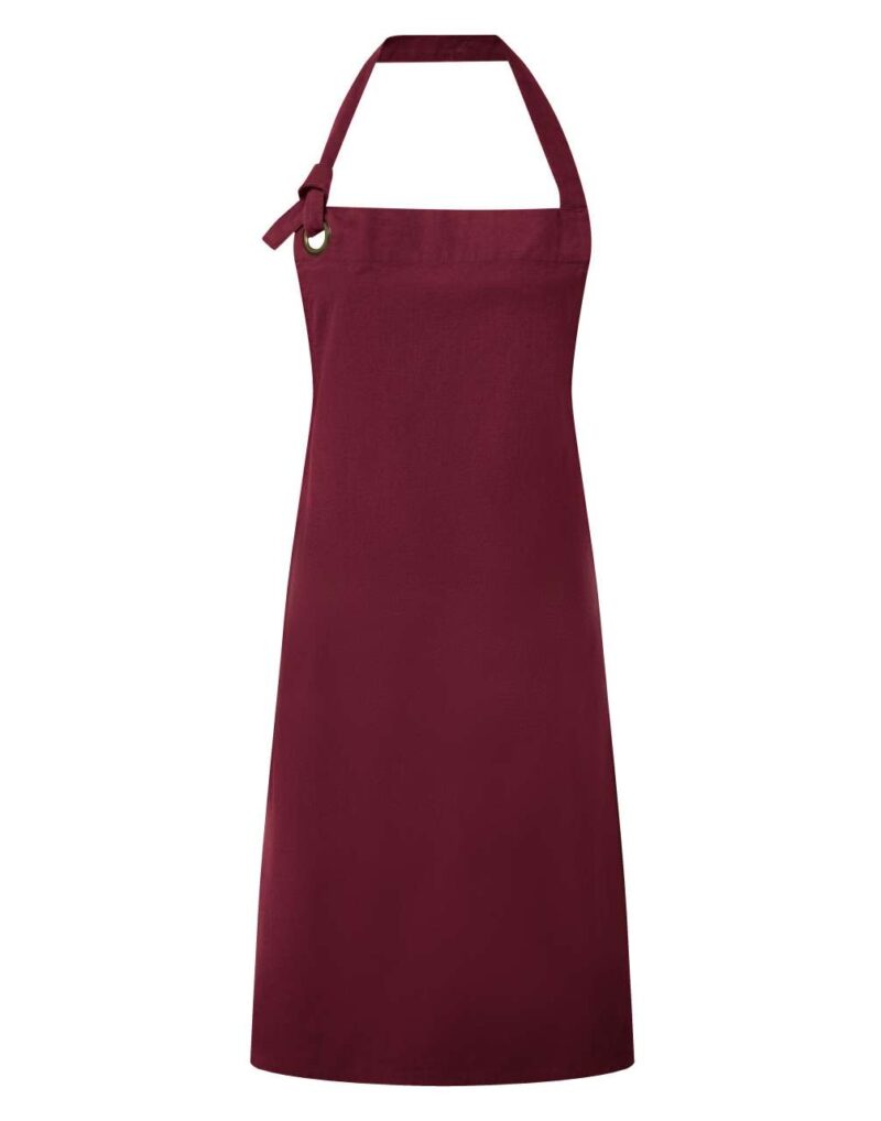 Premier 'CALIBRE' HEAVY COTTON CANVAS BIB APRON - μπορντό
