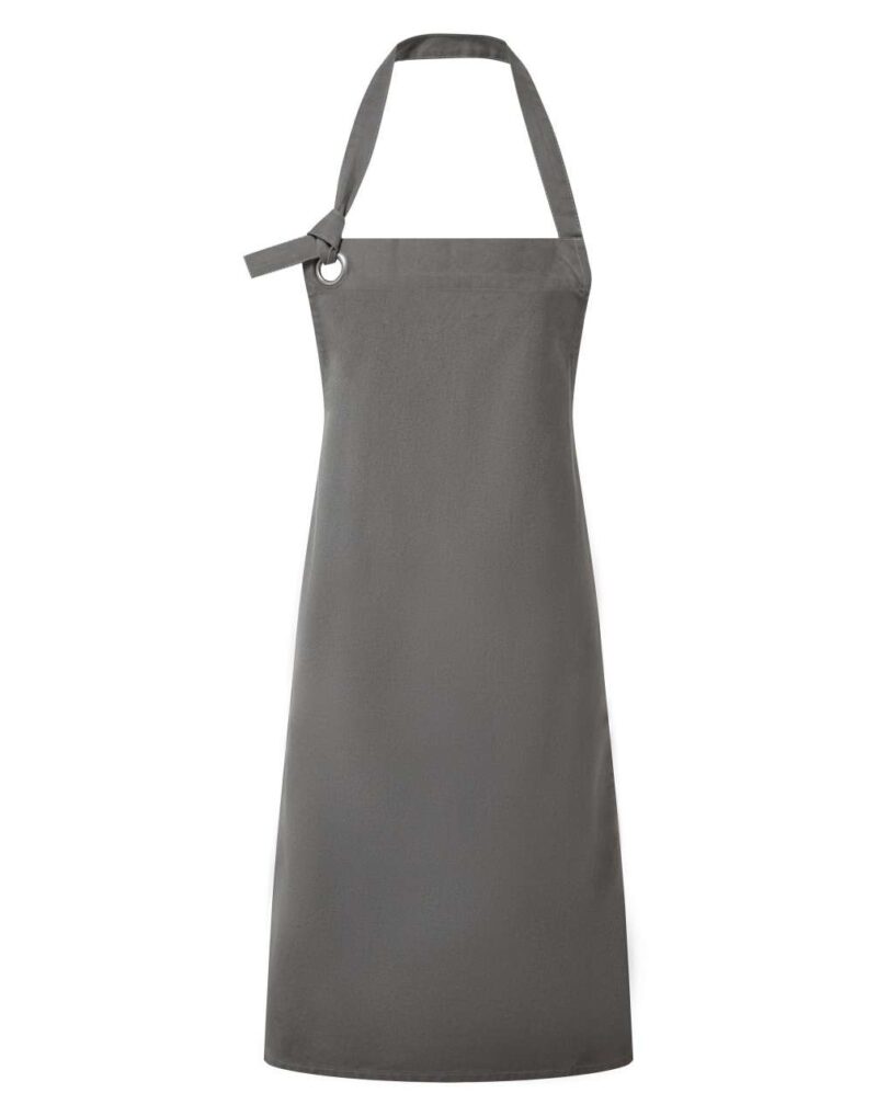 pr130-dark_grey-a1 Premier 'CALIBRE' HEAVY COTTON CANVAS BIB APRON - Σκούρο Γκρι