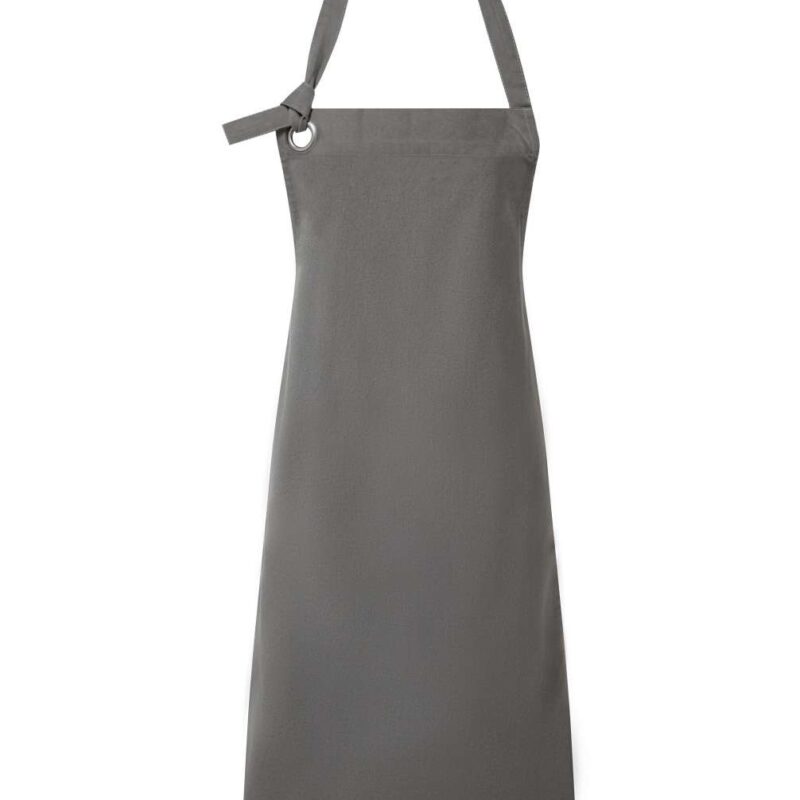 pr130-dark_grey-a1 Premier 'CALIBRE' HEAVY COTTON CANVAS BIB APRON - Σκούρο Γκρι