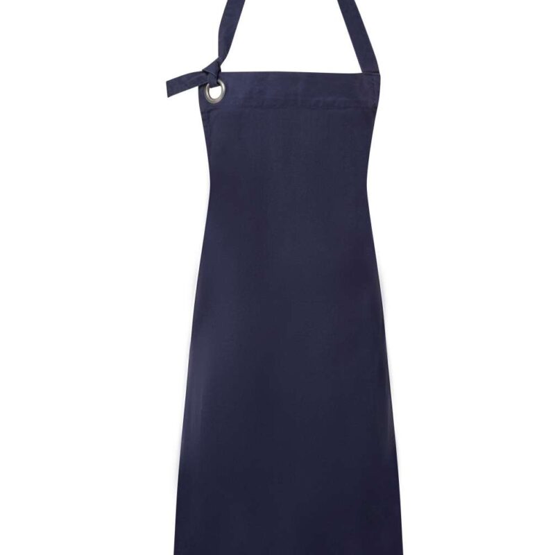pr130-navy-a1 Premier 'CALIBRE' HEAVY COTTON CANVAS BIB APRON - Μπλε μαρίν