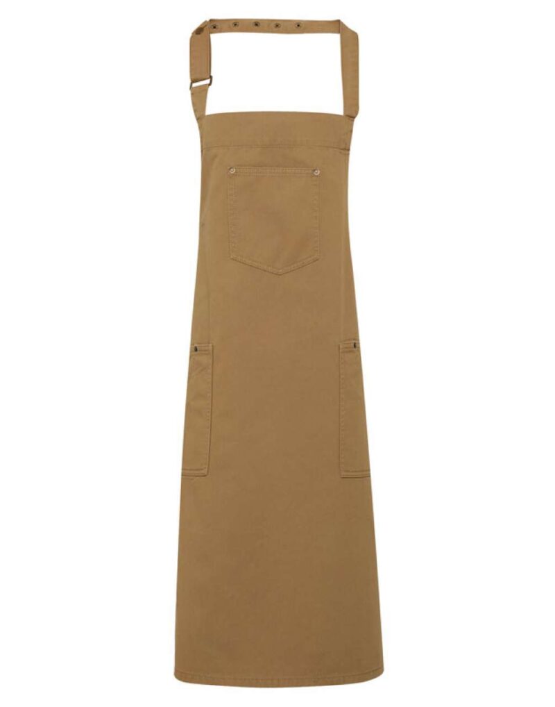 Premier 'CHINO’ BIB APRON - Χακί