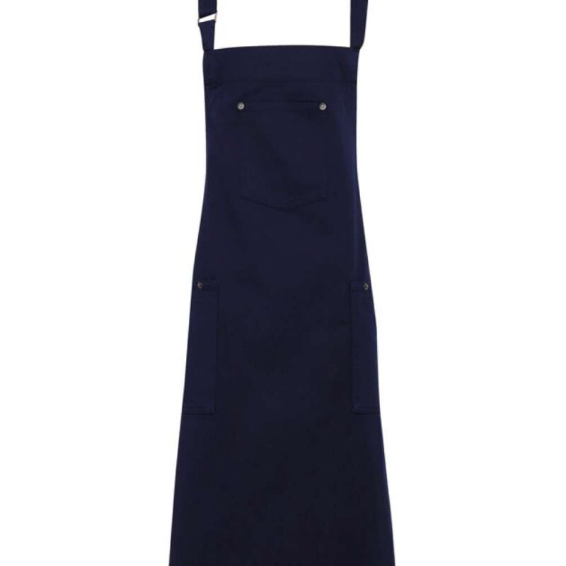pr132-navy-a1 Premier 'CHINO’ BIB APRON - Μπλε μαρίν