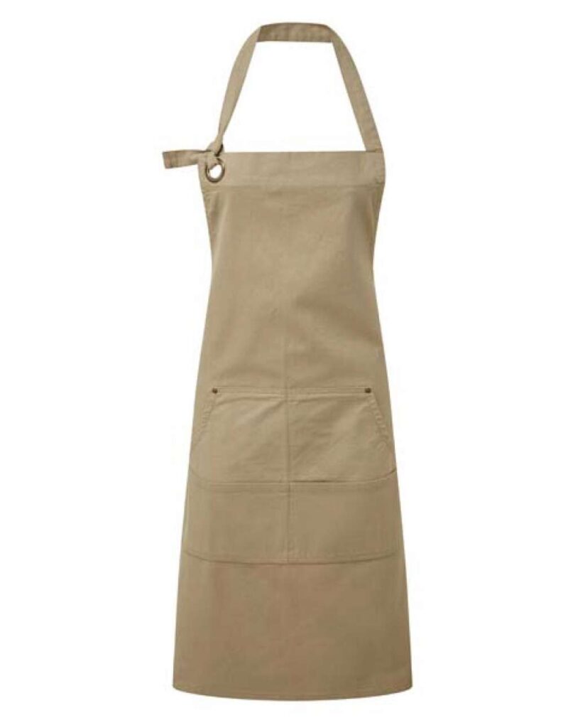 Premier 'CALIBRE' HEAVY COTTON CANVAS POCKET APRON - Χακί