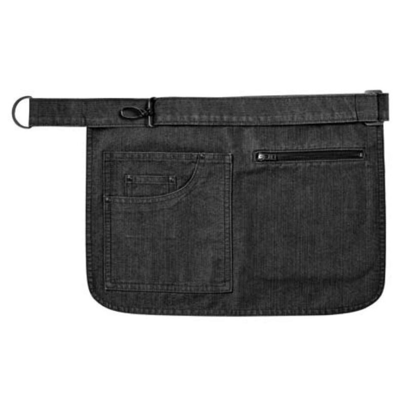 pr138-black_denim-a1 Premier 'METRO' UTILITY HIP APRON - 70% Cotton/30% Polyester