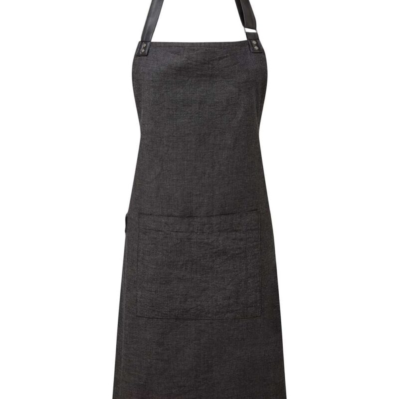 pr144-black-a1 Premier 'ANNEX' OXFORD BIB APRON - Μαύρο