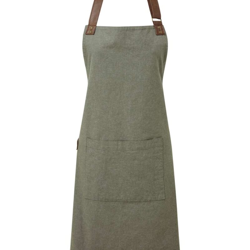 pr144-moss-a2 Premier 'ANNEX' OXFORD BIB APRON - Moss