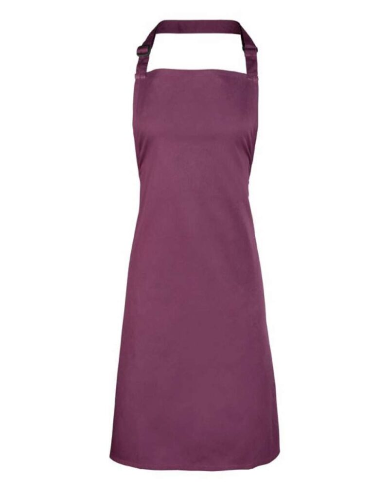 pr150-aubergine-a1 Premier 'COLOURS COLLECTION’ BIB APRON - Μελιτζανί