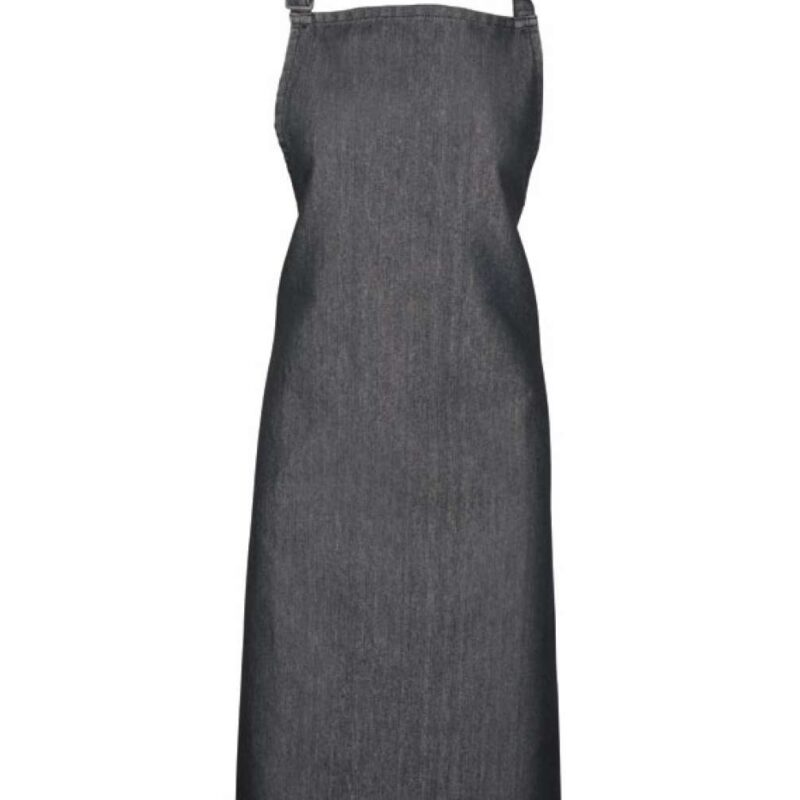 pr150-black_denim-a1 Premier 'COLOURS COLLECTION’ BIB APRON - 70% Cotton/30% Polyester