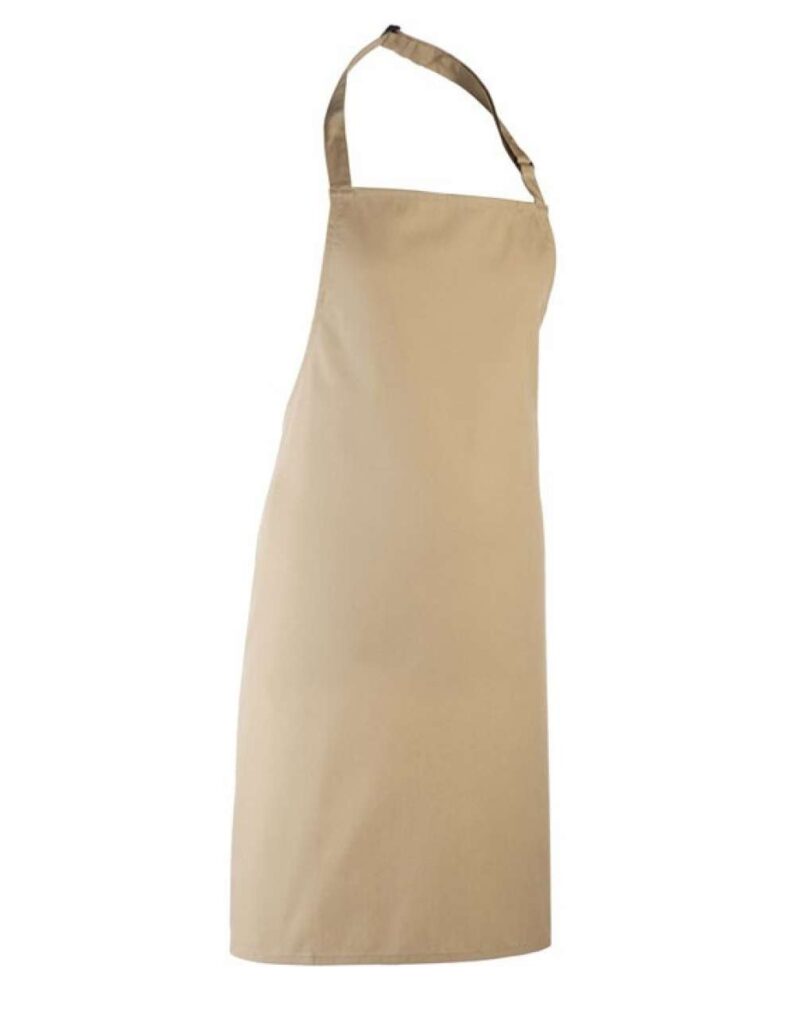 pr150-khaki-a1 Premier 'COLOURS COLLECTION’ BIB APRON - Γαλακτερό καφέ