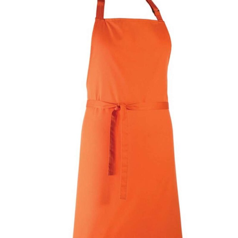 pr150-orange-a1 Premier 'COLOURS COLLECTION’ BIB APRON - πορτοκαλί
