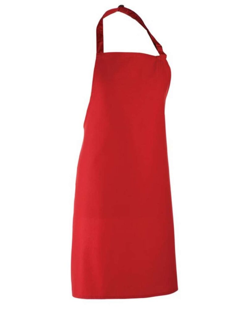 pr150-red-a1 Premier 'COLOURS COLLECTION’ BIB APRON - Κόκκινο